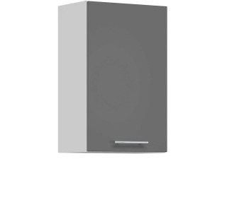 TIFFANY sivý lesk T04/G45, horná skrinka v šírke 45 cm