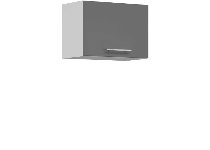 TIFFANY sivý lesk T06/G50o, horná výklopná skrinka v šírke 50 cm