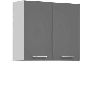 TIFFANY sivý lesk T11/G80, horná skrinka v šírke 80 cm