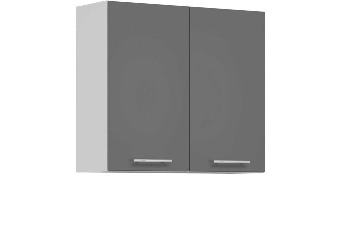 TIFFANY sivý lesk T11/G80, horná skrinka v šírke 80 cm