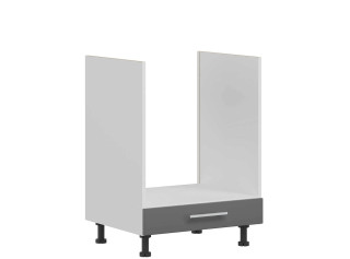 TIFFANY sivý lesk T21/D60P, dolná skrinka na vstavanú rúru v šírke 60 cm