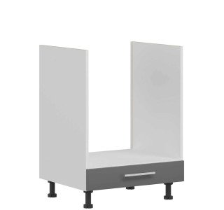 TIFFANY sivý lesk T21/D60P, dolná skrinka na vstavanú rúru v šírke 60 cm