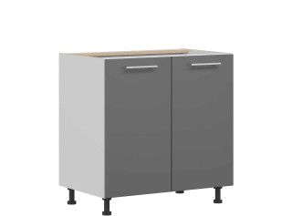 TIFFANY sivý lesk T22/D80, dolná skrinka v šírke 80 cm