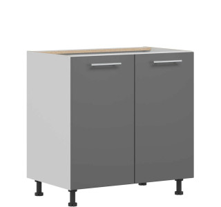 TIFFANY sivý lesk T22/D80, dolná skrinka v šírke 80 cm