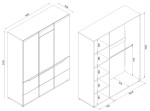 LIONEL LI09, šatníkovo-policová skriňa