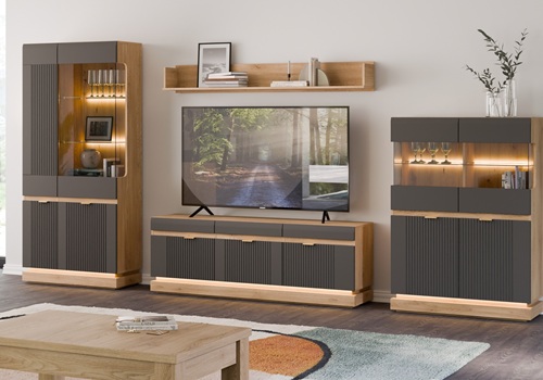 MILTON antracit sektorový nábytok