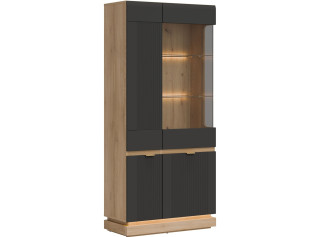 MILTON antracit ML06 vitrína