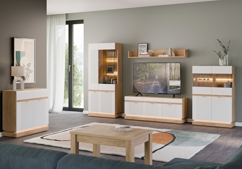 MILTON biely sektorový nábytok