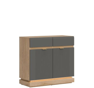 MILTON sivý ML02 komoda