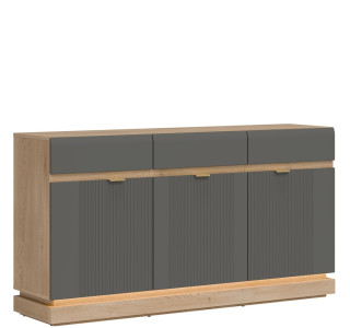 MILTON sivý ML03 komoda