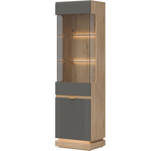 MILTON sivý ML05 vitrína