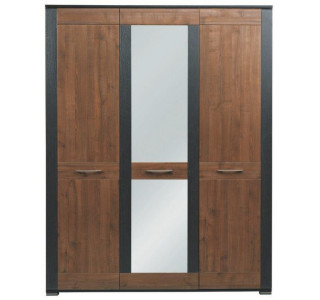 NAOMI orech/wenge NA08, šatníkovo-policová skriňa