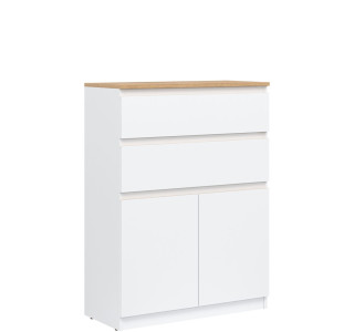 REMI biela/dub evoke RM05 komoda