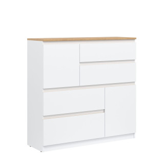 REMI biela/dub evoke RM06 komoda