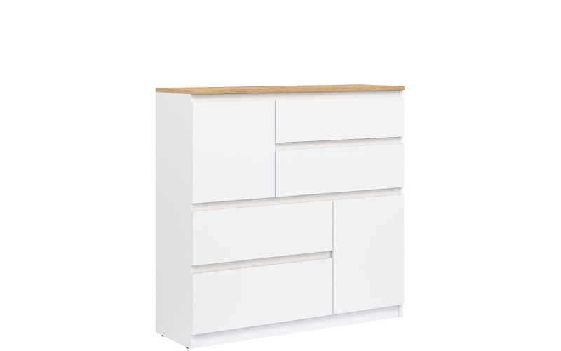 REMI biela/dub evoke RM06 komoda