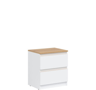 REMI biela/dub evoke RM12 nočný stolík