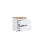 REMI biela/dub evoke RM12 nočný stolík