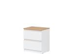 REMI biela/dub evoke RM12 nočný stolík
