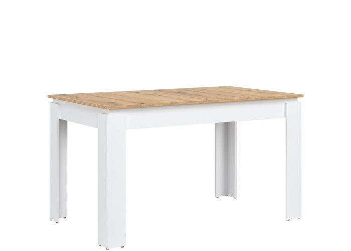 REMI biela/dub evoke ST06 rozkladací jedálenský stôl 135-175x80 cm REMI biela/dub evoke ST06 rozkladací jedálenský stôl 135-175x80 cm