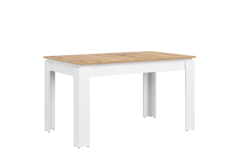 REMI biela/dub evoke ST06 rozkladací jedálenský stôl 135-175x80 cm