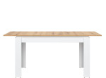 REMI biela/dub evoke ST06 rozkladací jedálenský stôl 135-175x80 cm