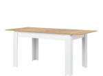 REMI biela/dub evoke ST06 rozkladací jedálenský stôl 135-175x80 cm