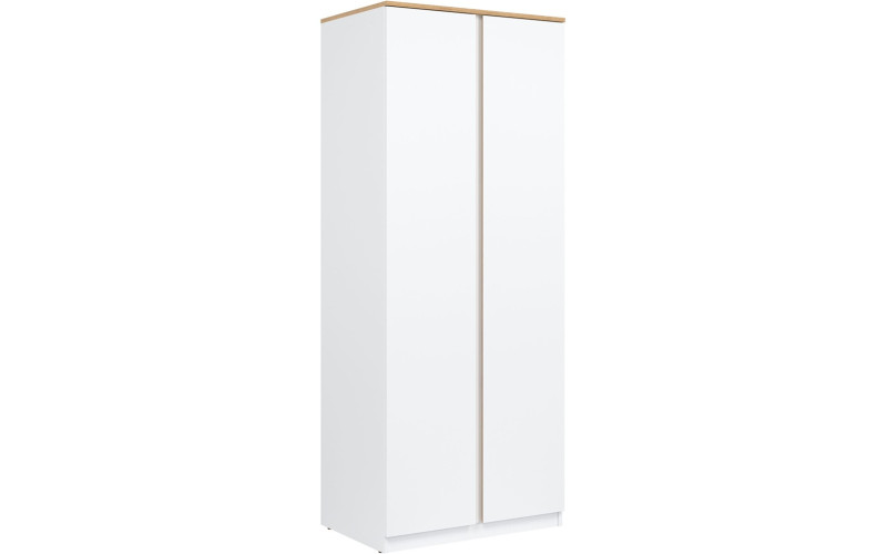 REMI biela/dub evoke RM10 šatníkovo-policová skriňa