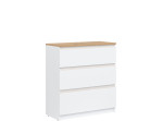 REMI biela/dub evoke RM02 komoda