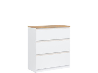 REMI biela/dub evoke RM02 komoda