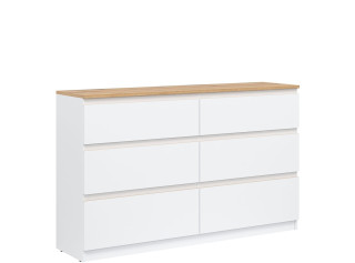 REMI biela/dub evoke RM03 komoda