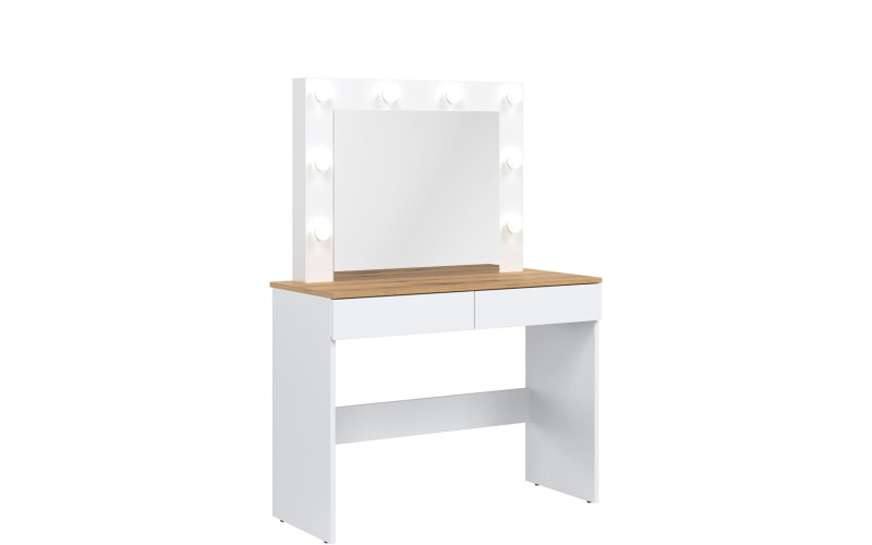 REMI biela/dub evoke RM16 toaletný stolík