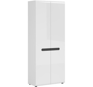 AZTECA TRIO biela/biely lesk REG2D/19/8 policová skriňa