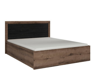 BALIN dub monastery/dub čierny LOZ/160B manžeská posteľ 160x200 cm s úložným priestorom