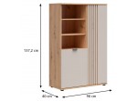 BREVAS dub artisan/kašmír REG2D regál BREVAS dub artisan/kašmír REG2D regál
