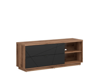 FORN dub/čierna RTV2S, TV stolík FORN dub/čierna RTV2S, TV stolík