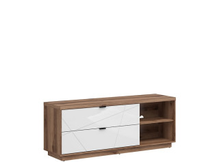 FORN dub delano/biely lesk RTV2S, TV stolík FORN dub delano/biely lesk RTV2S, TV stolík