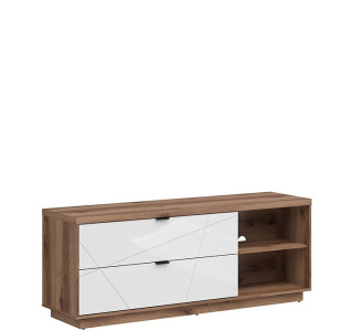 FORN dub delano/biely lesk RTV2S, TV stolík