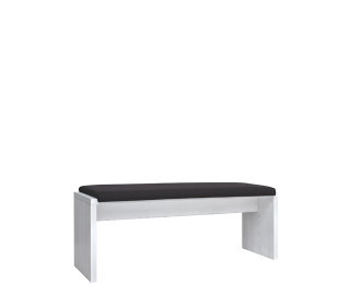 HESEN smrekovec/borovica larico LAK/5/13, lavička s čalúneným sedákom