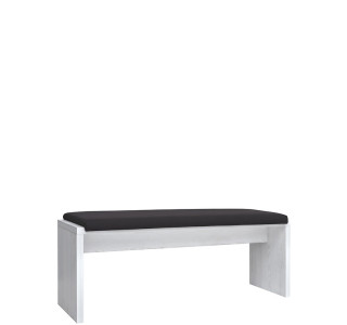 HESEN smrekovec/borovica larico LAK/5/13, lavička s čalúneným sedákom