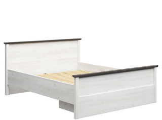 HESEN smrekovec/borovica larico LOZ160/1S, manželská posteľ so zásuvkou 160x200 cm