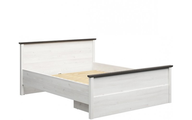 HESEN smrekovec/borovica larico LOZ160/1S, manželská posteľ so zásuvkou 160x200 cm