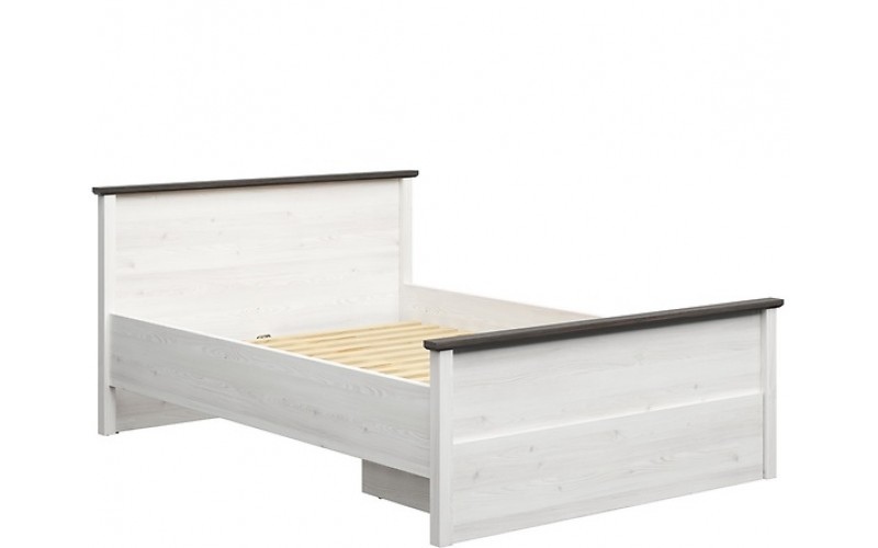 HESEN smrekovec/borovica larico LOZ140/1S, manželská posteľ so zásuvkou 140x200 cm