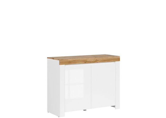 HOLTEN biely lesk KOM2D, komoda HOLTEN biely lesk KOM2D, komoda