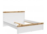 HOLTEN biely lesk LOZ/160, biela manželská posteľ 160x200 cm