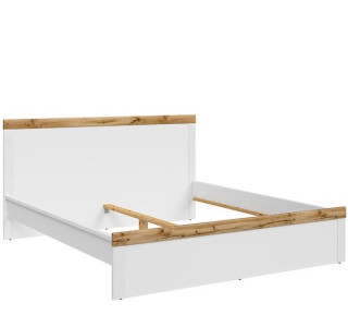 HOLTEN biely lesk LOZ/180, biela manželská posteľ 180x200 cm