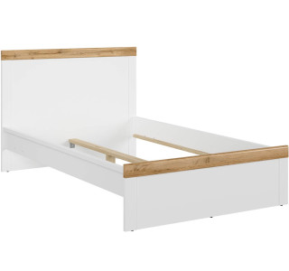 HOLTEN biely lesk LOZ/120, študentská posteľ 120x200 cm