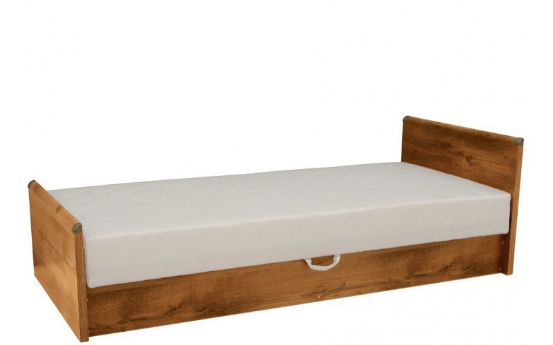 INDIANA dub sutter JLOZ 90 jednolôžková posteľ 90x200 cm s pružinovým matracom