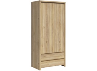 KASPIAN dub mauvella SZF2D2S šatníková skriňa