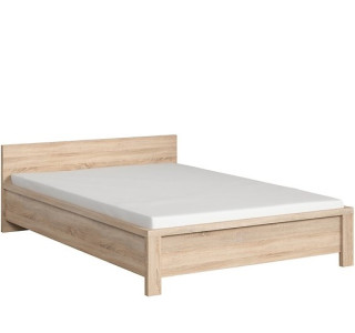 KASPIAN dub sonoma LOZ/140 manželská posteľ 140x200 cm