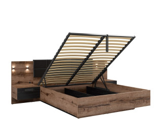 KASSEL LOZ/160/B manželská posteľ s úložným priestorom 160x200 cm